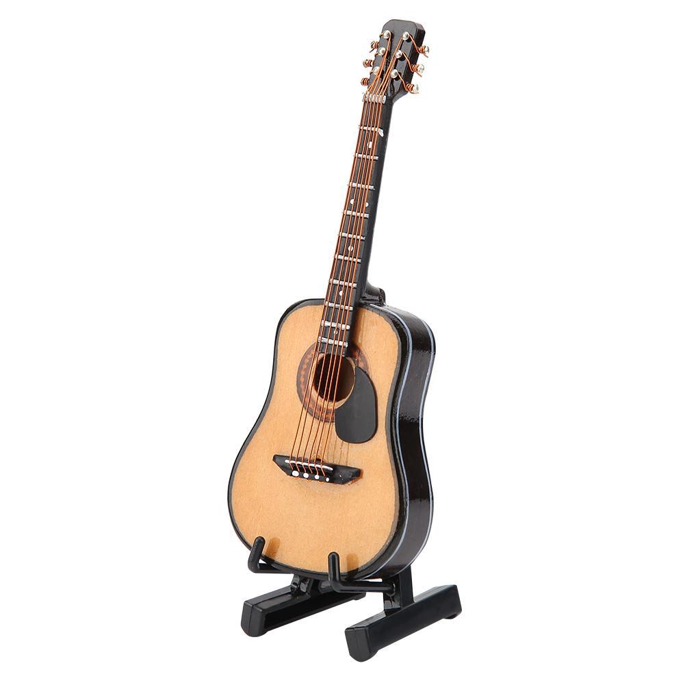 Mô Hình Đàn Guitar Mini Bằng Gỗ Dùng Để Trang Trí