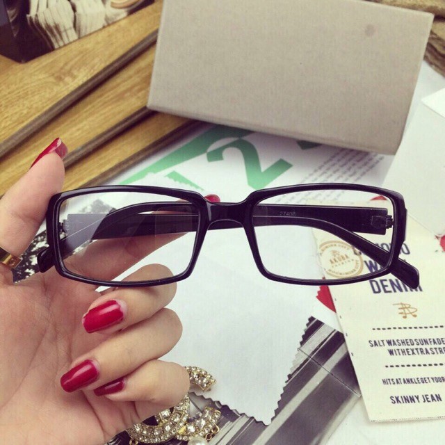 kính giả cận gọng nhưa siêu cute