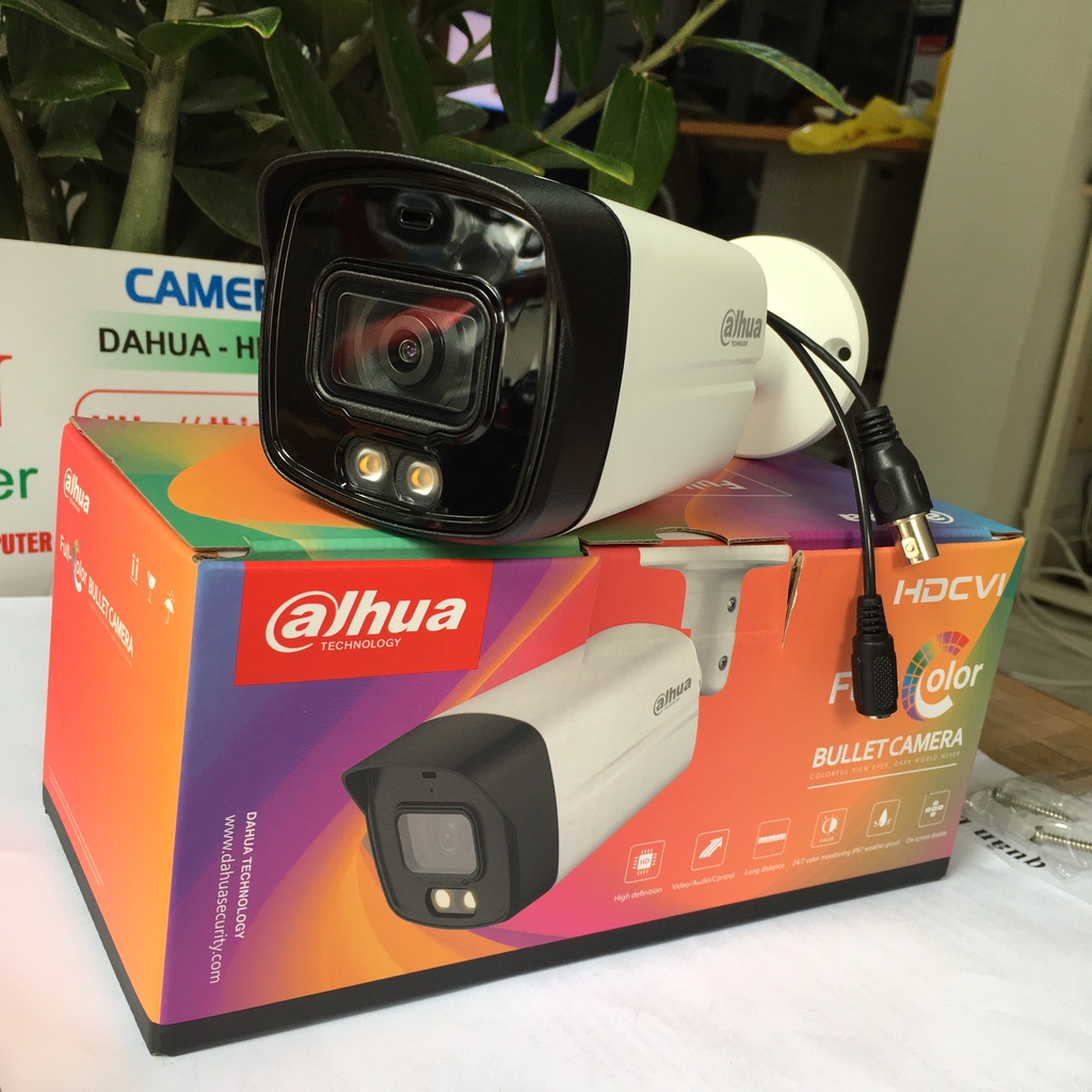 Camera HDCVI Dahua 5MP HFW 1509TLMP-LED Full Color có màu