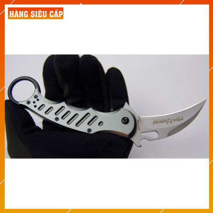 [FreeShip – hàng Auth] Dao Phượt Quân Đội Cao Cấp Chính Hãng Karambit FOX Bạc - Dao Phượt Gấp Đa Năng Giá Rẻ | BigBuy360 - bigbuy360.vn