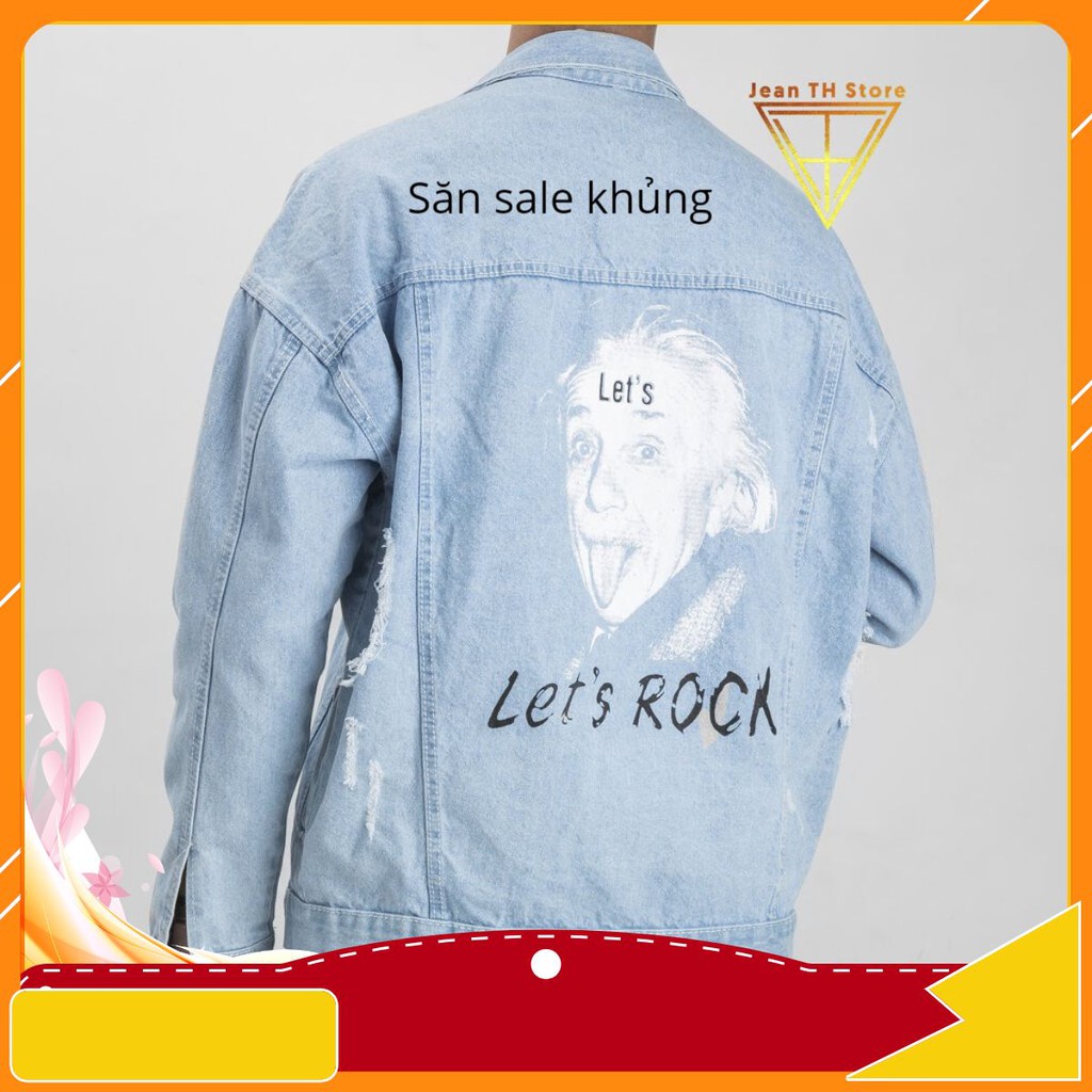 Áo khoác jean nam Enis Tein, áo bò nam cá tính AKB19 blue_shop8