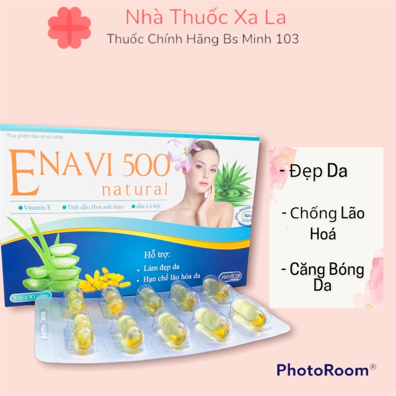 Vitamin E Enavi 500 - Chống Lão Hoá Duy Trì Vẻ Đẹp Của Da