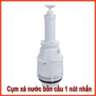Cụm van xả nước bồn cầu loại 1 nút nhấn, dùng cho bồn cầu 2 khối