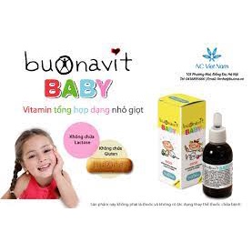 Buona Vitamin D3 và Flor dạng nhỏ giọt Buonavit D3F  Hộp 1 chai Buona | Sản xuất tại: Ý