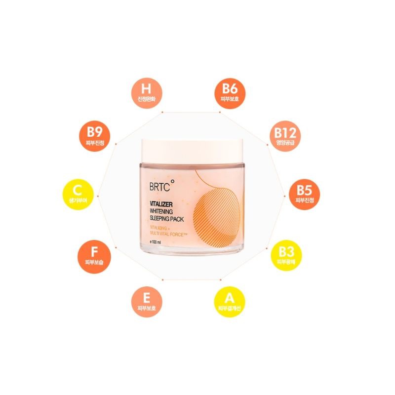Mặt nạ ngủ BRTC Vitalizer Whitening Sleeping Pack BRTC 100ml