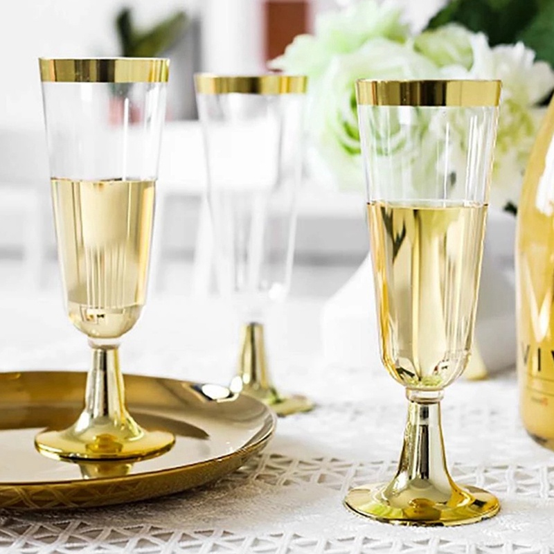 Nến sâm panh đám cưới Sáng tạo Cốc cưới bằng nhựa dùng một lần Dụng cụ uống rượu sâm panh cho bữa tiệc