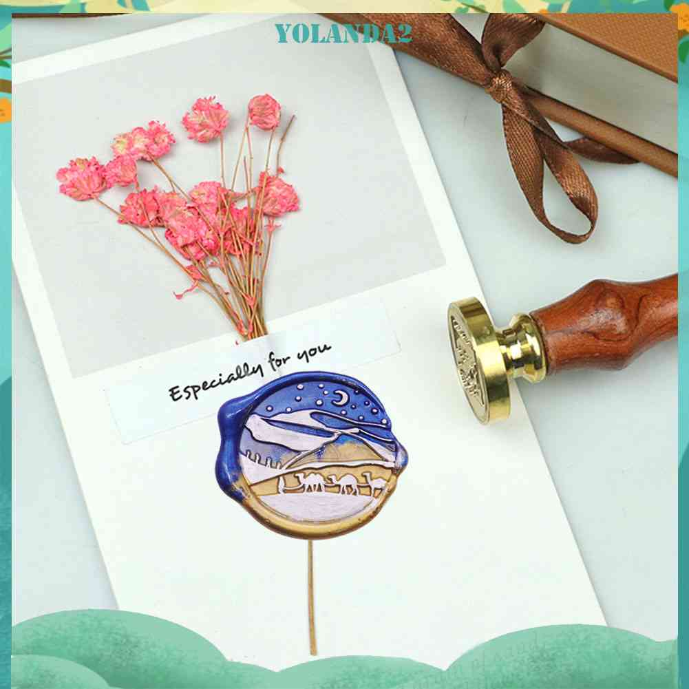 Đầu Con Dấu Bằng Sáp Dùng Làm Thẻ Mời Cưới Phong Cách Retro