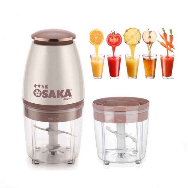 Máy Xay Đa Năng OSAKA Nắp Đồng, Xay Sinh Tố, Xay Thịt, Xay Mọi Loại Thực Phẩm, Nhỏ Gọn, Mạnh Mẽ, Tiện Dụng