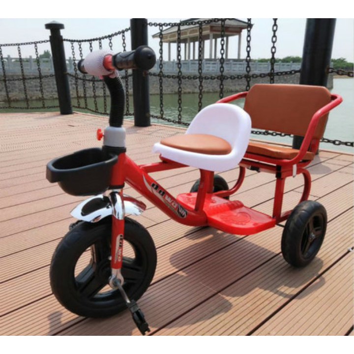 Xe Đạp Xích Lô 2 Ghế Cho Bé