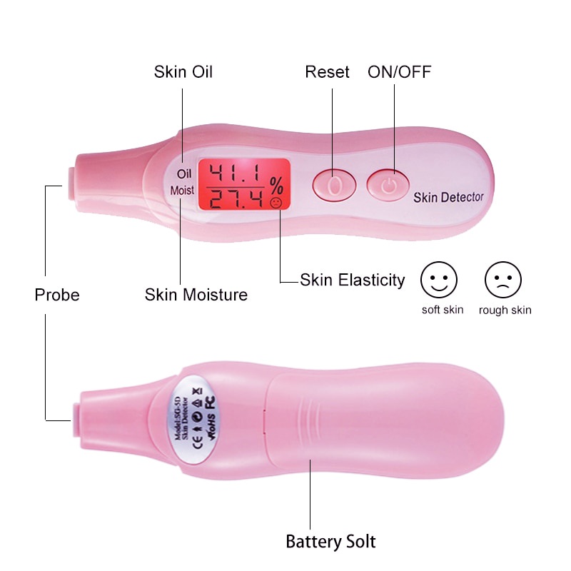 Máy Kiểm Tra Độ Ẩm Da Mặt Màn Hình LCD Chất Lượng Cao
