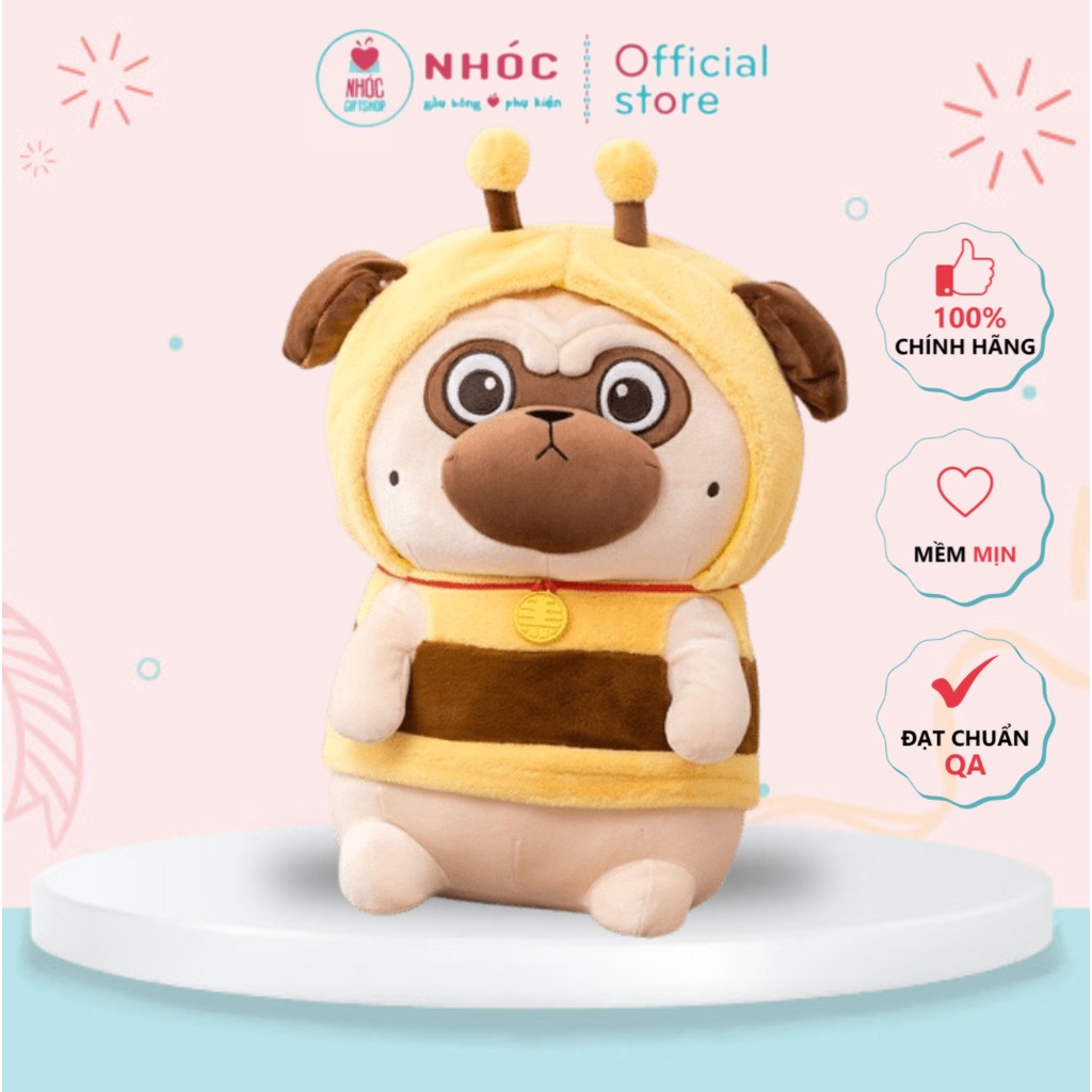 Thú Bông Pug Mặc Áo Lông Mịn Bông Mềm Hàng Cao Cấp - NHÓC