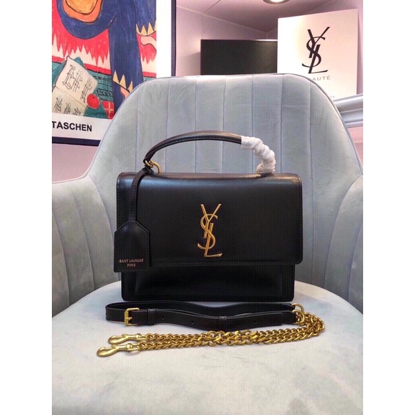 Túi xách nữ đeo chéo sành điệu da thật YSL Saint Laurent cao cấp có 2 màu