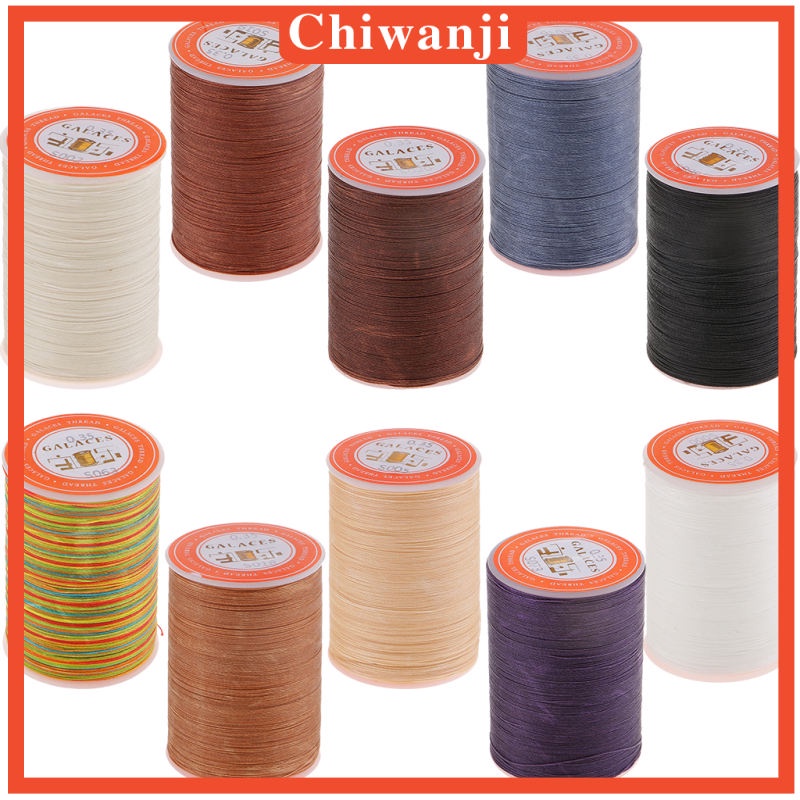 Cuộn Chỉ Sáp 300M 0.35mm Màu Be Dùng Làm Đồ Da DIY