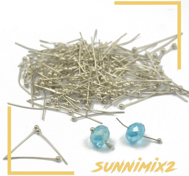 200 Ball Head Pins Silver Plated DIY Craft Jewellry Making Findings Headpins