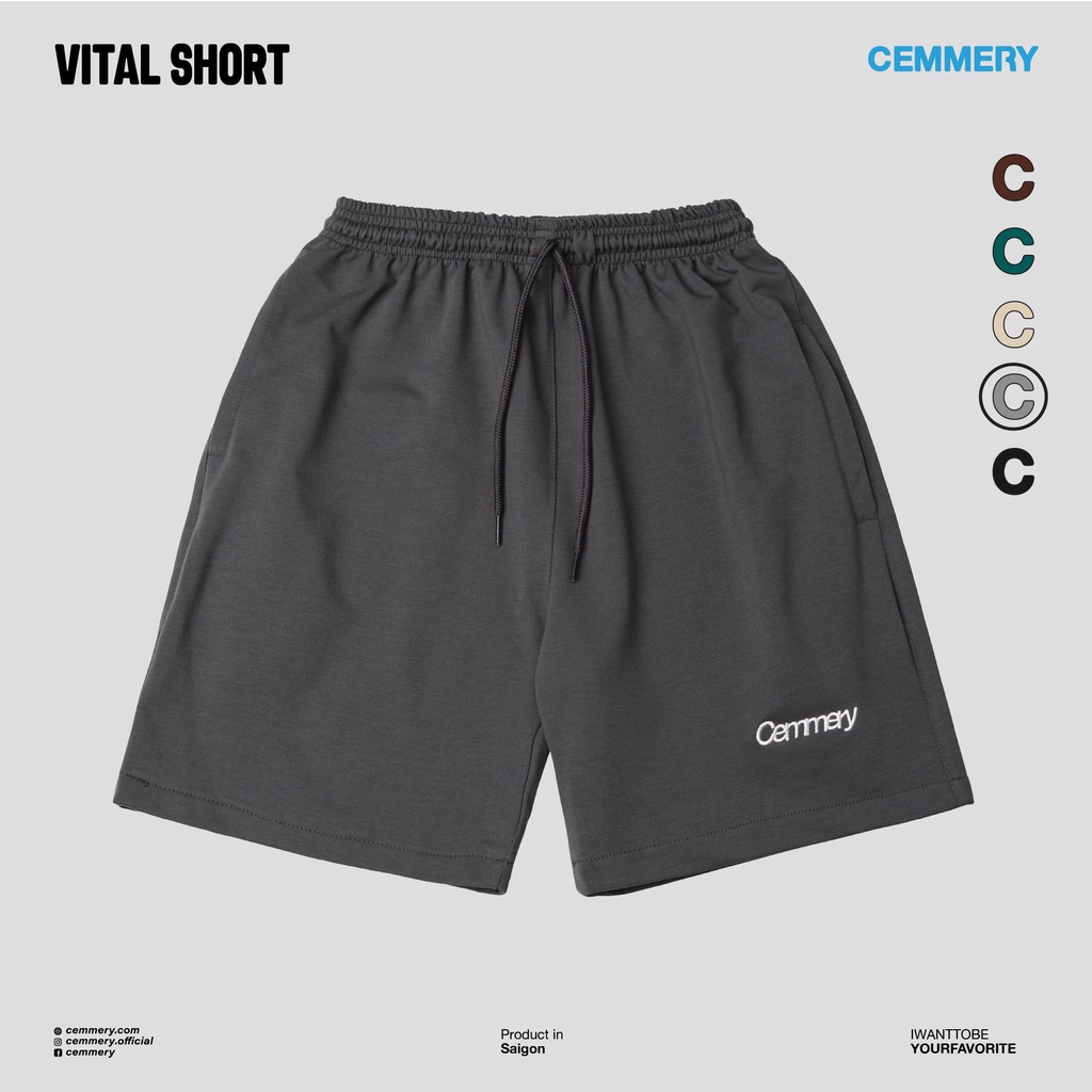 Quần Short LocalBrand Cemmery "VITAL SHORT" # 5 Color | BigBuy360 - bigbuy360.vn