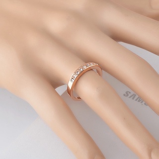 Nhẫn Mạ Vàng/Bạc Đính Đá Phong Cách Hàn Quốc
