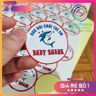 [HOT] In Tem Tròn Dán Áo Khu Vui Chơi Dính Siêu Tốt