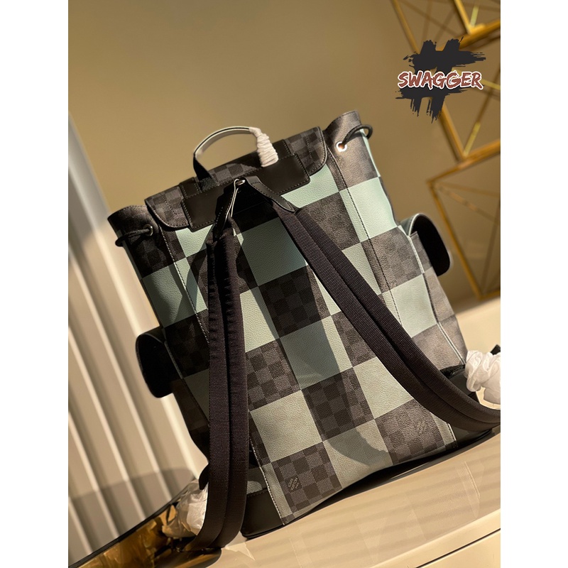 Cặp Ba lô thời trang balo Louis Vuitton Christopher PM Damier Graphite Canvas