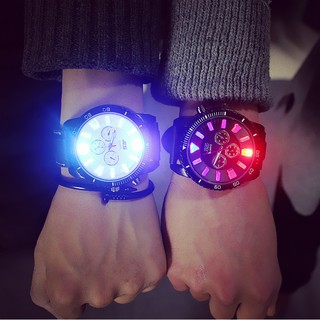 Đồng Hồ Thời Trang Nam Nữ JIS Dạ Quang Led Siêu Sáng