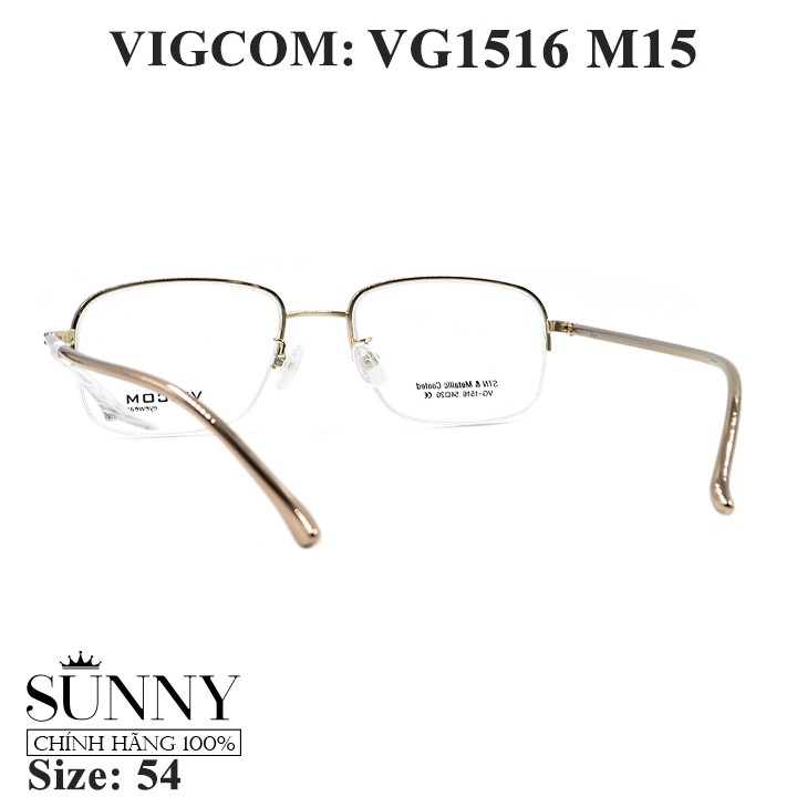 Gọng kính thời trang Vigcom VG1516 M15 chính hãng, thiết kế dễ đeo bảo vệ mắt