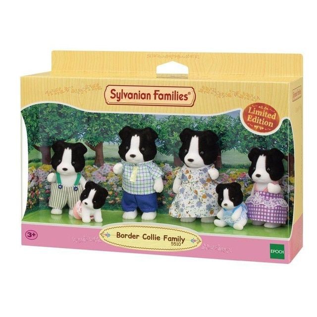 Sylvanian Families Gia Đình Chó Border Collie Family