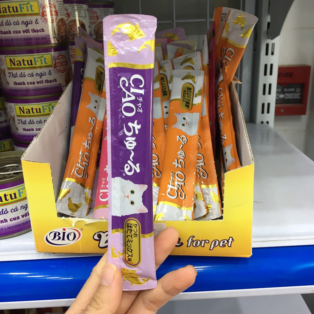 Combo 10-30 thanh súp thưởng cho mèo Ciao churu Thái Lan mix vị - Jpet Shop