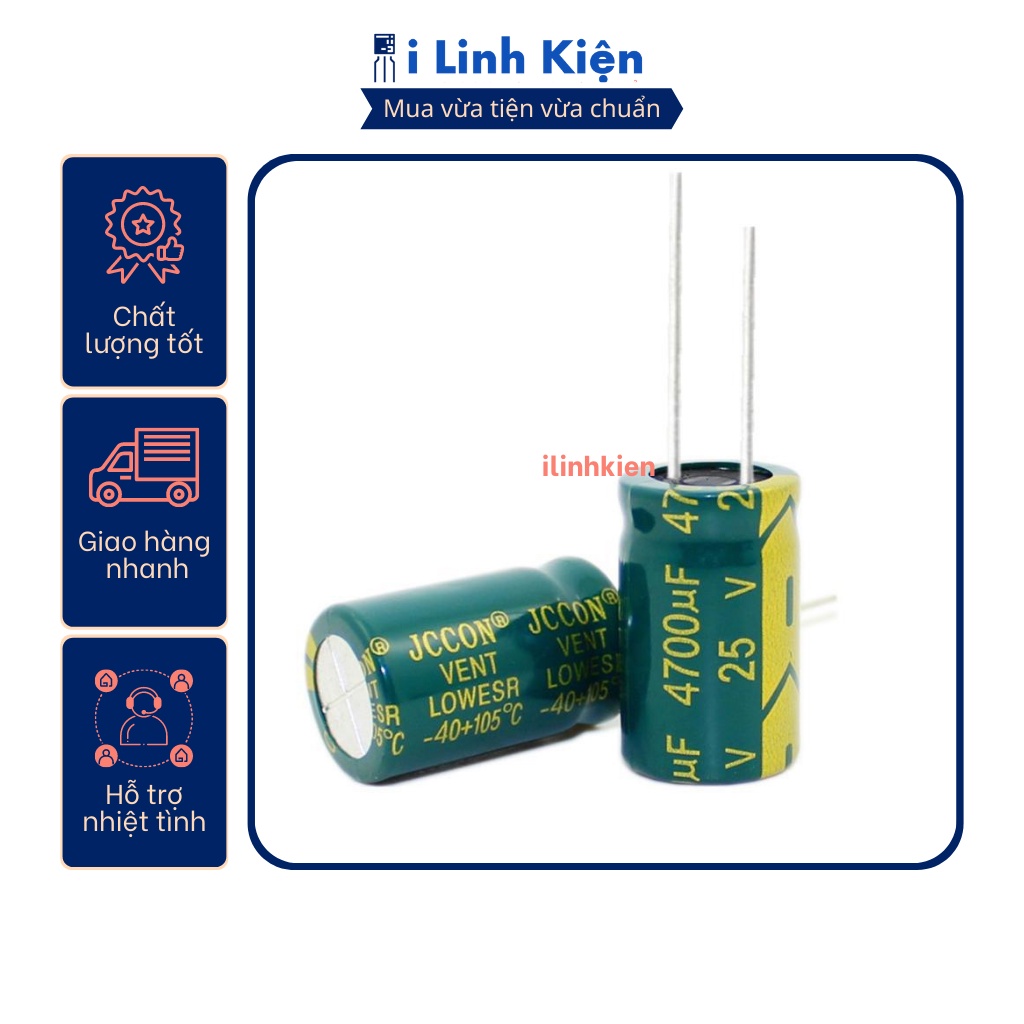 Tụ hóa 25V 47uF-4700uF tần số cao