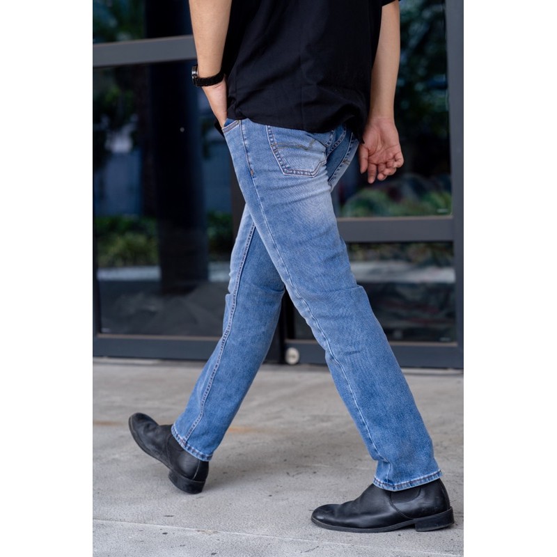 [⚡Tặng quần⚡️] Quần jean nam VNXK ống đứng xanh nhạt | BigBuy360 - bigbuy360.vn