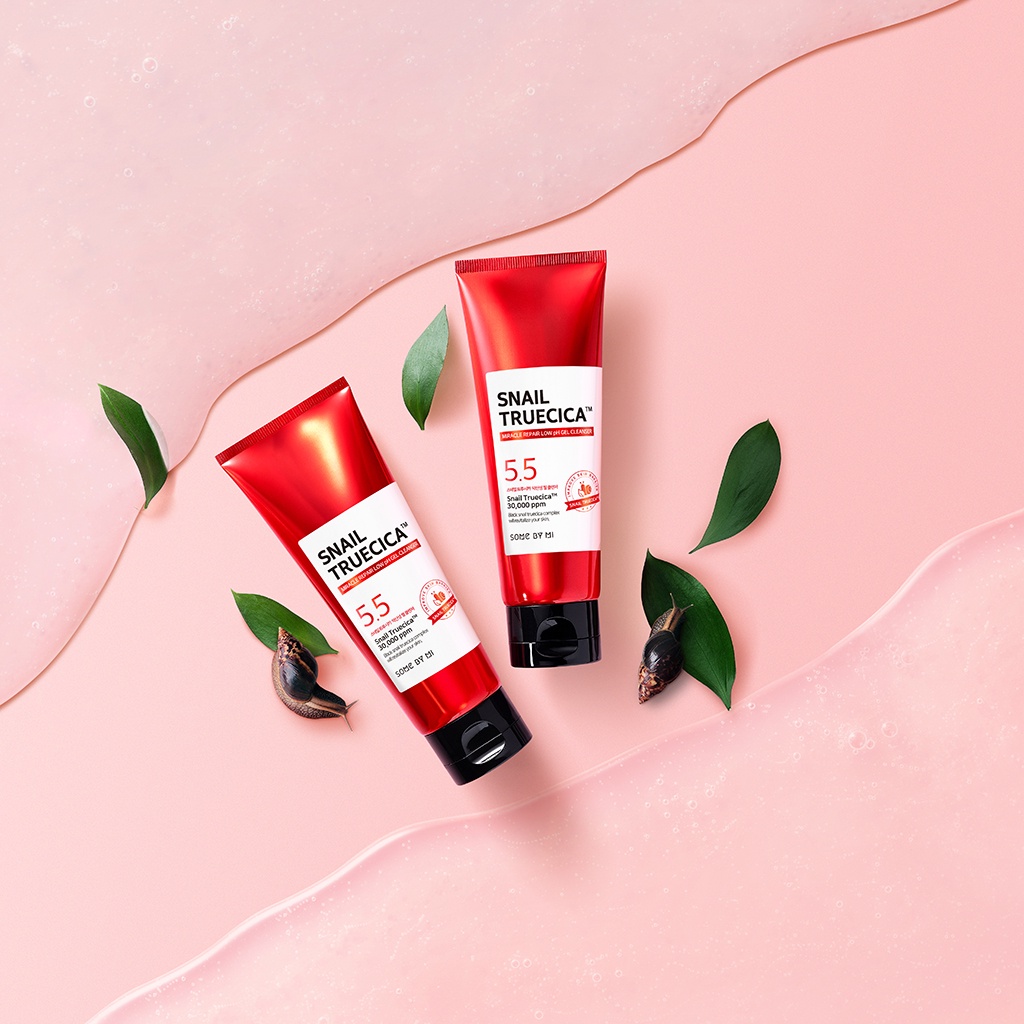 Sữa rửa mặt ốc sên dạng gel SOME BY MI Snail TrueCica Miracle Repair Low pH dung tích 100ml