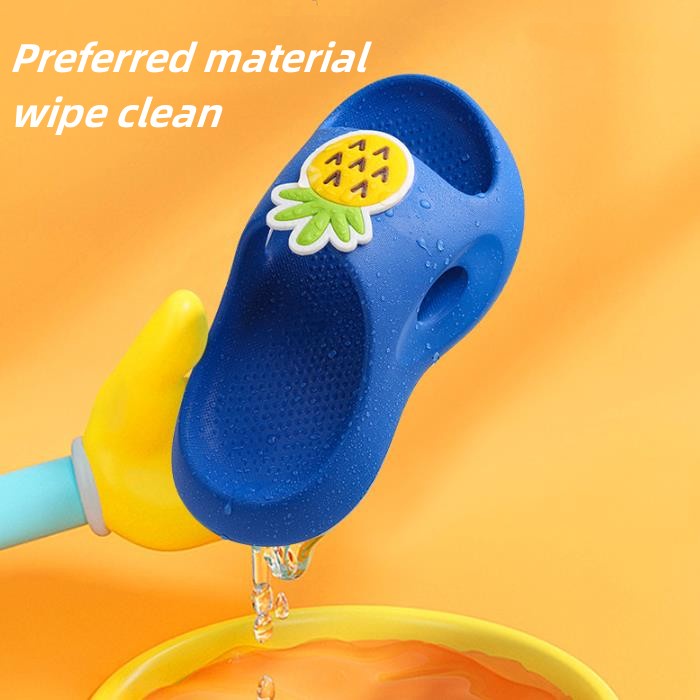 Dép Đi Trong Nhà Đế Mềm Chống Trượt Họa Tiết Trái Cây Hoạt Hình Thời Trang Mùa Hè Cho Trẻ Em