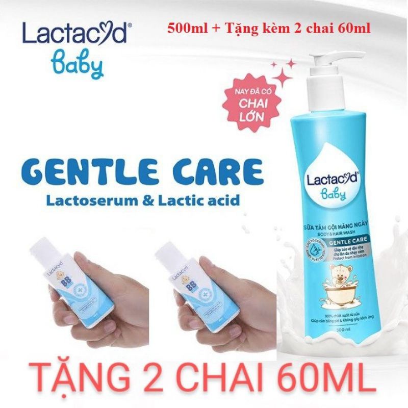 Sữa tắm gội trẻ em lactacyd baby millky 500ml