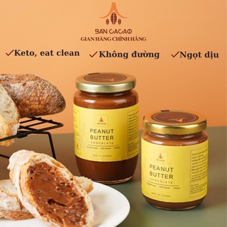 Bơ đậu phộng chocolate eat clean - mật ong, không đường