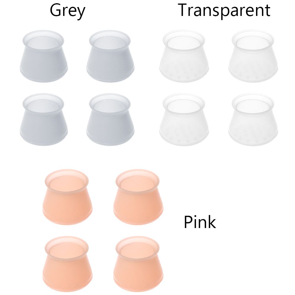 Set 4/16 Miếng Lót Chân Bàn Ghế Bằng Silicon Dày Dặn Chống Trượt Chống Mòn Nhiều Màu Sắc