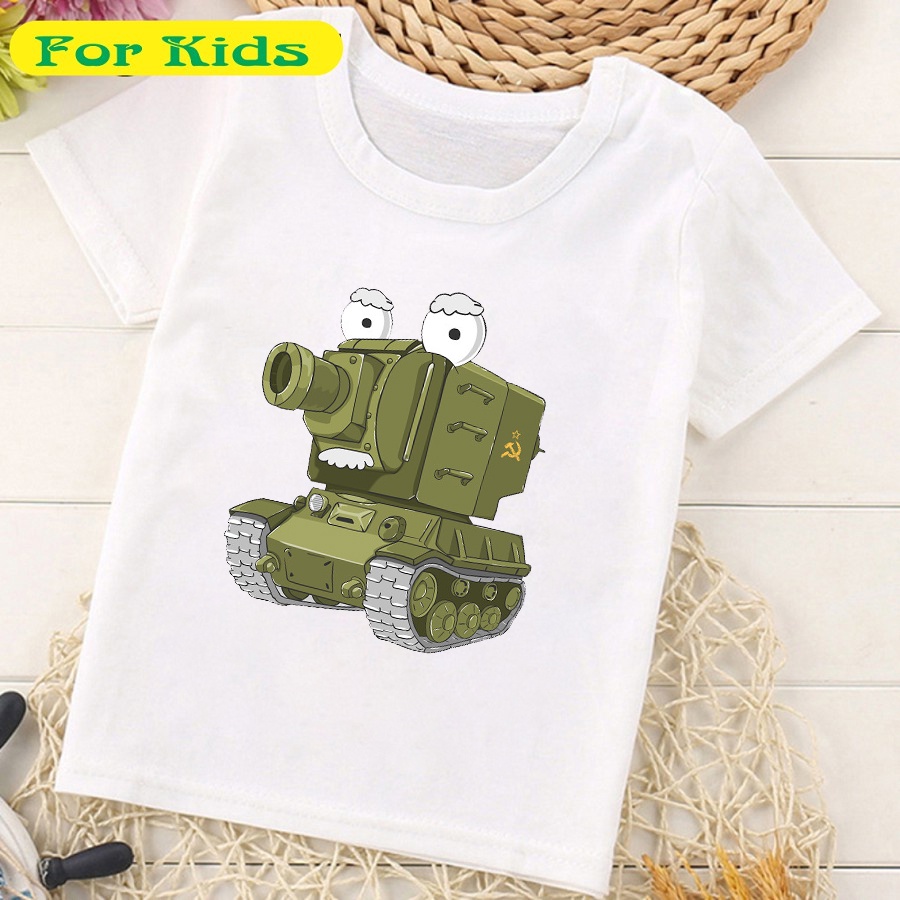 Top 8 Mẫu áo thun in hình xe tăng hoạt hình - món quà ý nghĩa cho bé