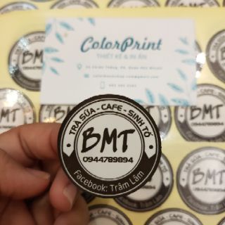 Combo 1000tem Decal Giấy - Kích thước 3cm