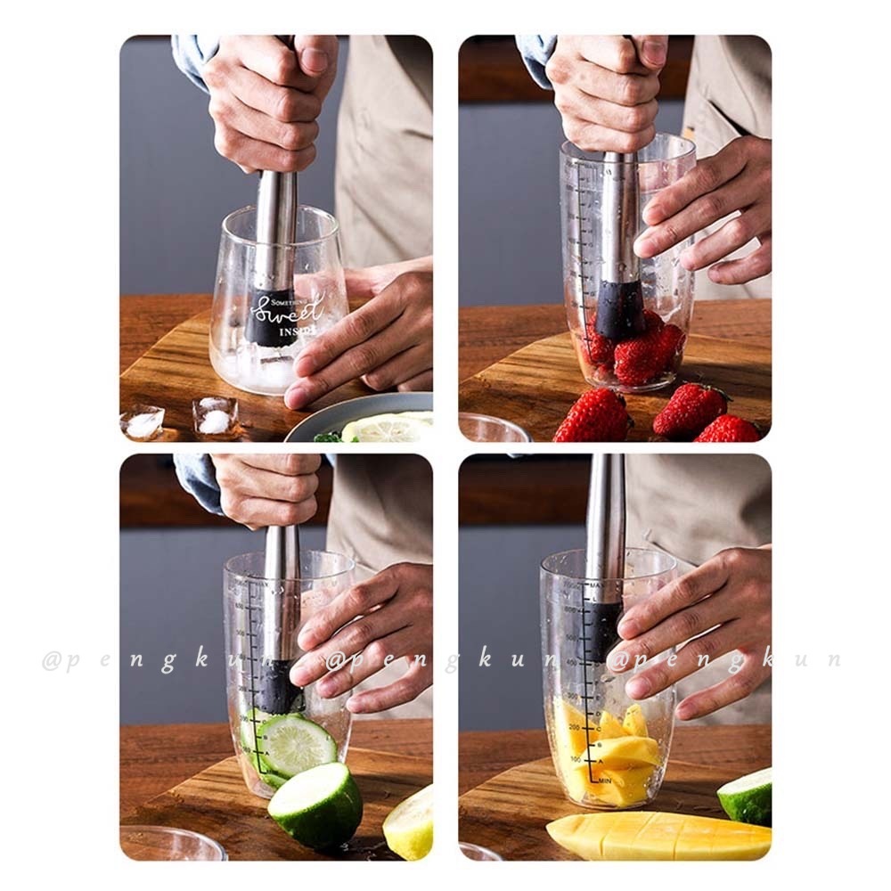 Que Nghiền Nước Ép Trái Cây/ Chanh Bằng Thép Không Gỉ Tiện Dụng