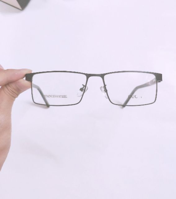 GỌNG KÍNH KIM LOẠI VUÔNG MẢNH CẢ GỌNG EA CAO CẤP | BigBuy360 - bigbuy360.vn