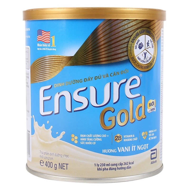 [CHÍNH HÃNG] Ensure Gold Hương Vani Ít Ngọt 400G