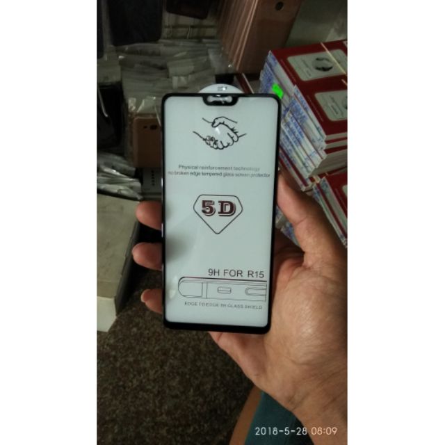 Kính Cường lực full màn 5D Oppo F7 ( loại xịn hộp đỏ )