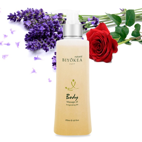 Dầu Massage Body Thiên Nhiên Biyokea, Dưỡng Da Từ Tinh Dầu Oải Hương, Hoa Hồng