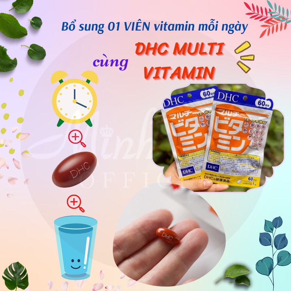 Viên uống DHC Multi Vitamin tổng hợp Nhật Bản gói 15 viên , 30 viên , 90 viên mỗi ngày dùng 1 viên