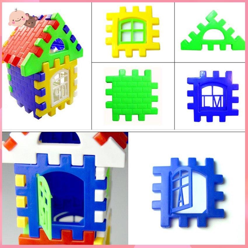 Bộ đồ chơi 24 khối lắp ráp ngôi nhà 3D độc đáo vui nhộn