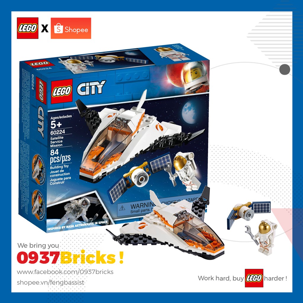 Đồ Chơi Lắp Ráp LEGO City 60224 Nhiệm Vụ Vệ Tinh