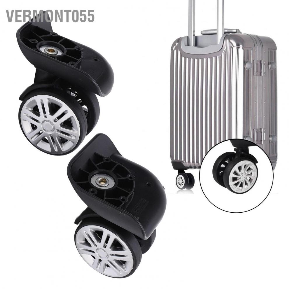 Vermont055 1 Pair A65 Luggage Replacement Wheels Mute Swivel Suitcase Caster Repair Parts