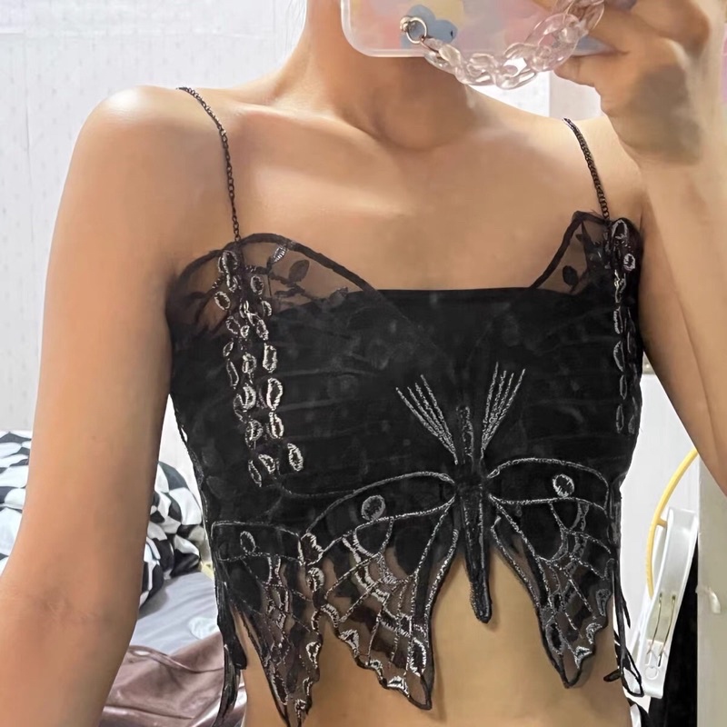 Áo 2 dây ôm sát hình bướm