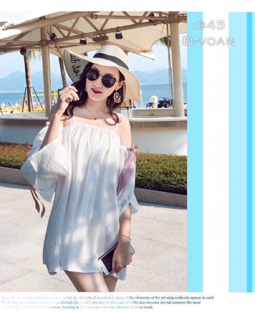 [ Mã FAMAYWA2 giảm 10K đơn 50K] Đầm vol kiểu 2 dây xẻ vai | BigBuy360 - bigbuy360.vn