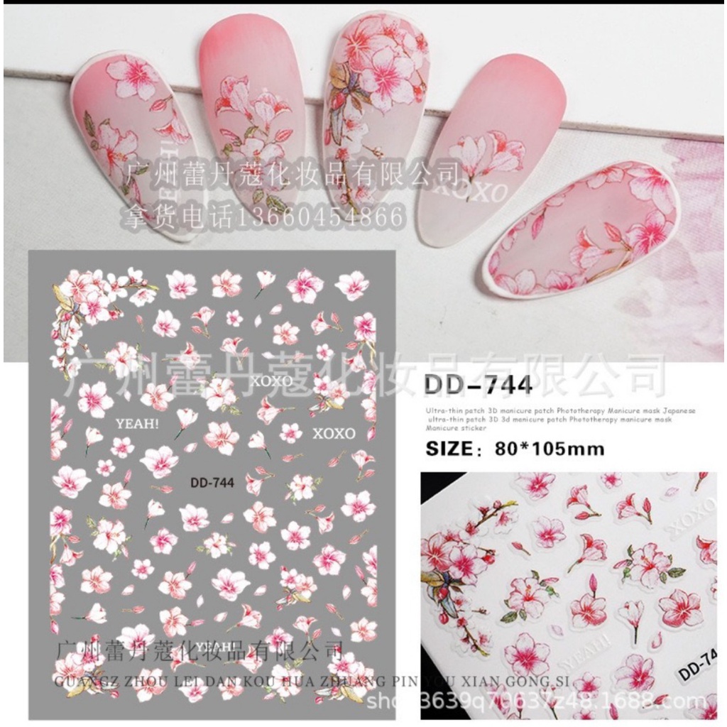 HÌNH DÁN NAIL - STICKER DECAN- HÌNH HOA