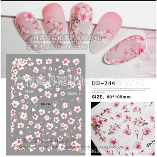 Hình dán nail - sticker decan- hình hoa