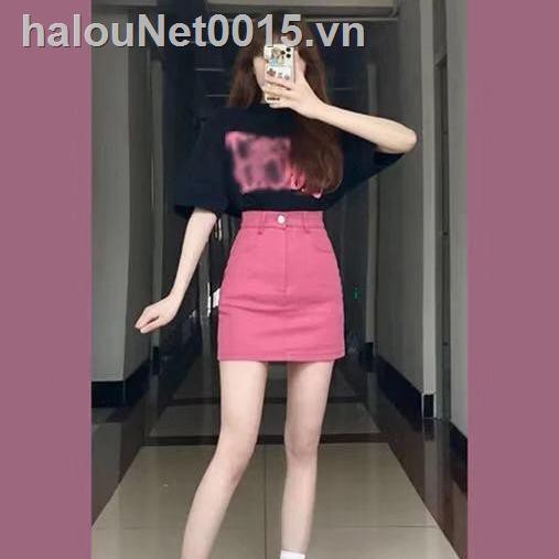 Stock❐✁Mùa hè net nổi tiếng loạt muối mặc chiên thời trang đường phố người đàn ông nhỏ có thể là muối có thể được ngọt ngào phong cách nước ngoài váy denim hai mảnh phù hợp với phụ nữ