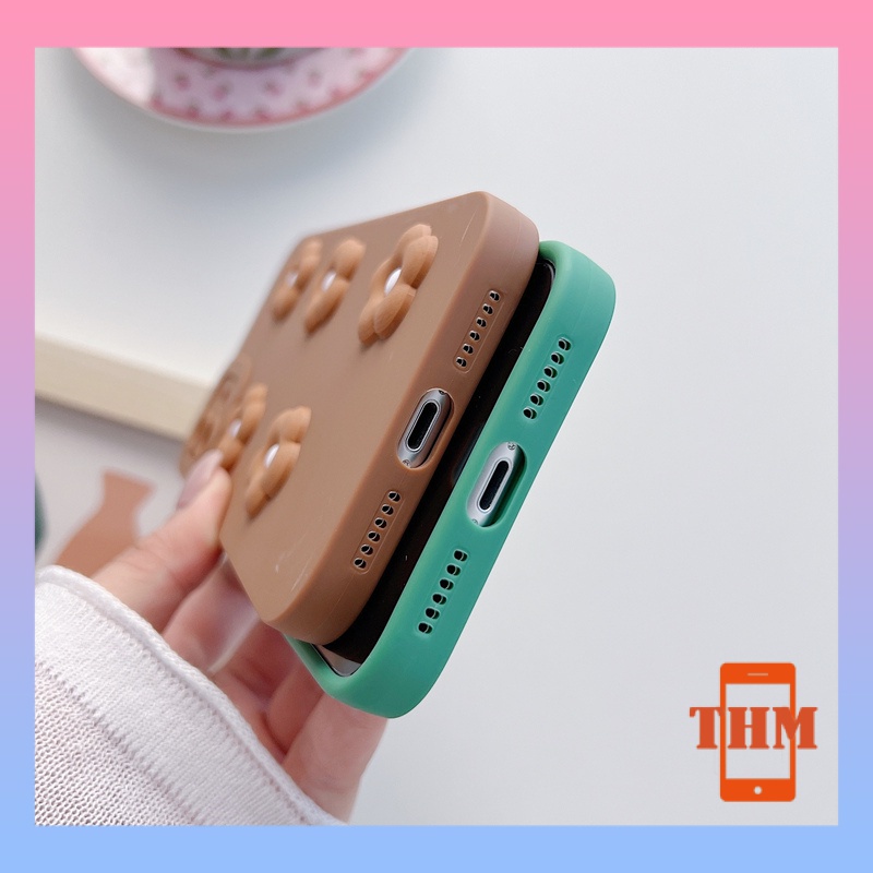 ốp iphone Điện Thoại TPU Hình Hoa Nhỏ Nâu 6/6plus/6s/6splus/7/7plus/8/8plus/x/xr/xs/11/12/13/pro/max/plus/promax/-072